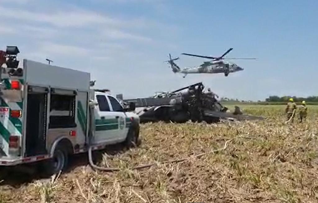 Se desploma helicóptero de la Marina en Los Mochis Notisistema