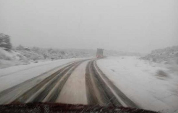 Se registran nevadas en Chihuahua