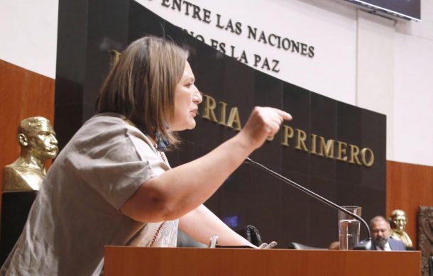 Senadora exige a Delfina Gómez separarse del cargo