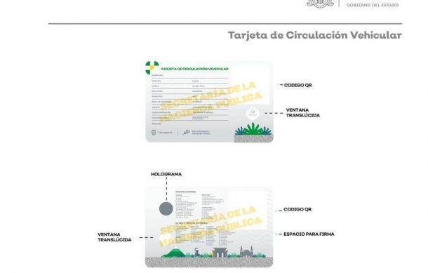 Recuerdan autoridades que tarjeta de circulación tiene vigencia de cuatro años