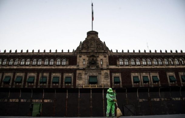 Las vallas en Palacio Nacional previo al 8M son sólo por protección: Sheinbaum