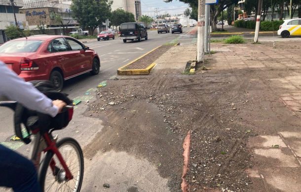 Lluvias también afectan las ciclovías de la ciudad