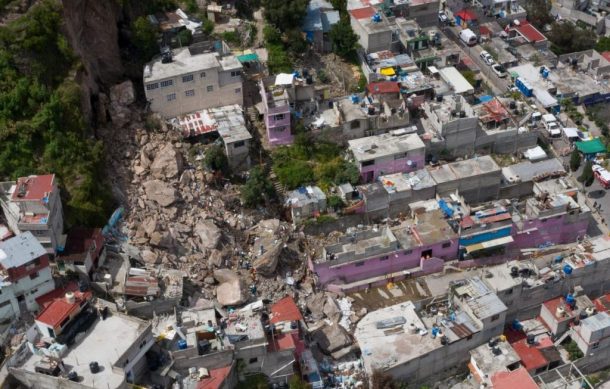 Ofrece Gobierno Federal apoyo a familias que viven en Cerro del Chiquihuite