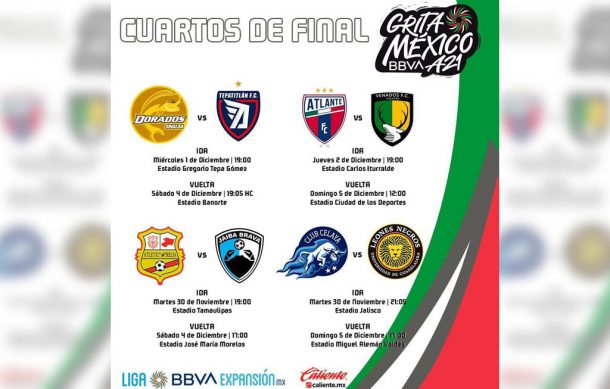 Anuncian horarios de la Liguilla en Liga de Expansión