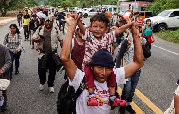 Nueva caravana migrante sale de Tapachula, Chiapas