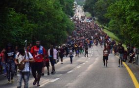 Desmantelan caravana migrante en Chiapas