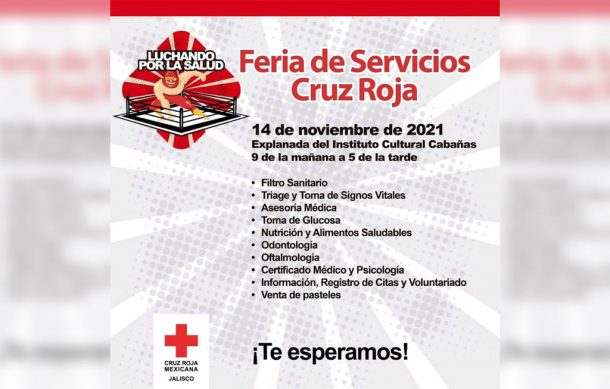 Este domingo se llevará a cabo la Feria de la Salud de la Cruz Roja