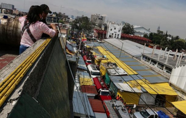 Se registra incendio en mercado de Sonora de CDMX