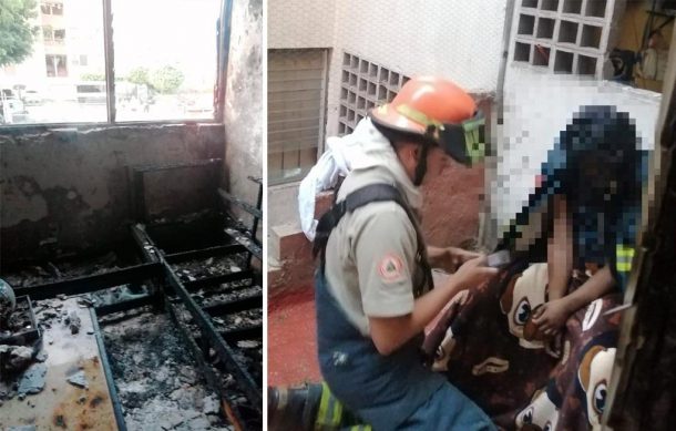 Fuego devasta departamento en El Sauz; hay un lesionado