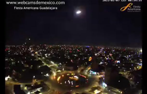 Un meteoroide lo que transitó anoche por el cielo tapatío