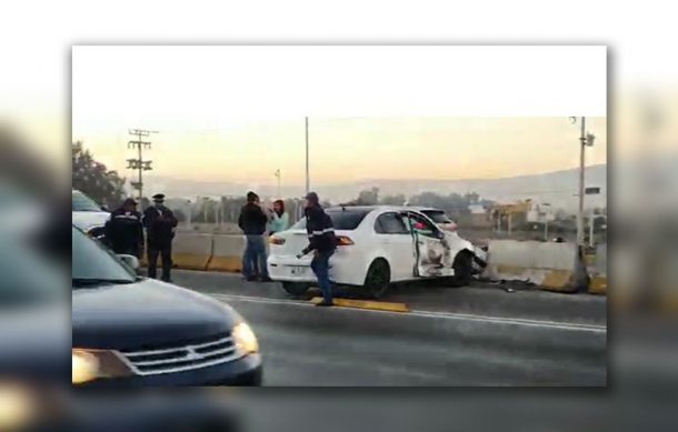 Se registra un nuevo accidente en el carril confinado del Peribús