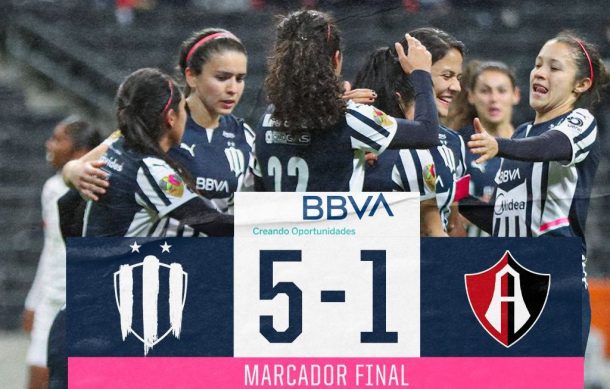 Atlas femenil fue goleado 5-1 por Monterrey