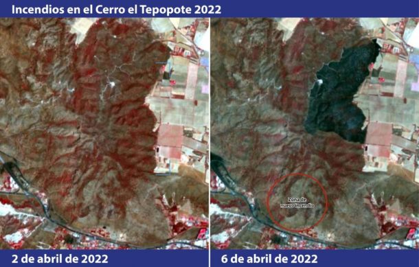 Combaten nuevo incendio forestal en el Cerro de El Tepopote