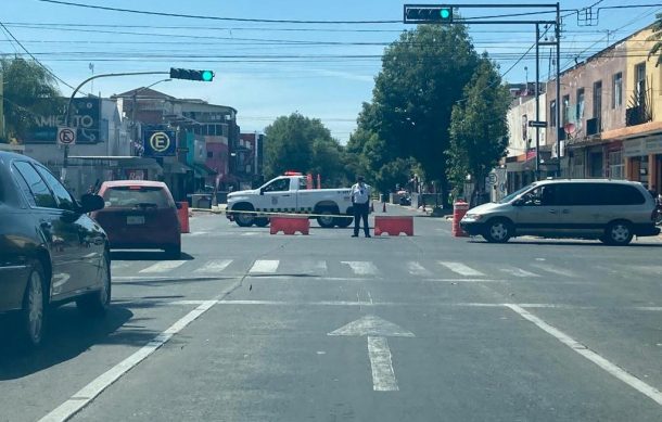 Continúa cerrado a la circulación avenida Javier Mina a la altura de Belisario Domínguez