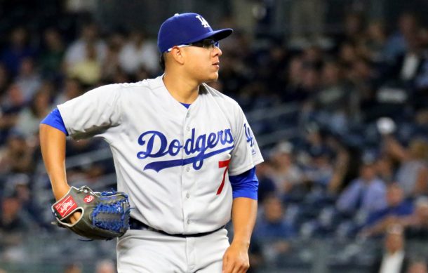 Salvan los Dodgers a Julio Urías, tras una pésima salida