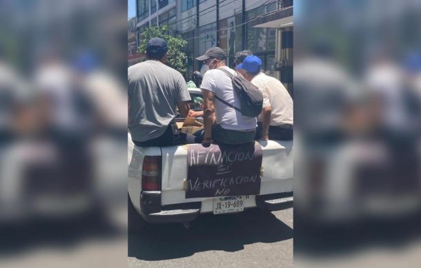 Lamentan desinterés en protesta contra la verificación vehicular