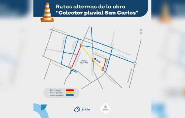 Inicia SIAPA construcción de colector pluvial en colonia San Carlos