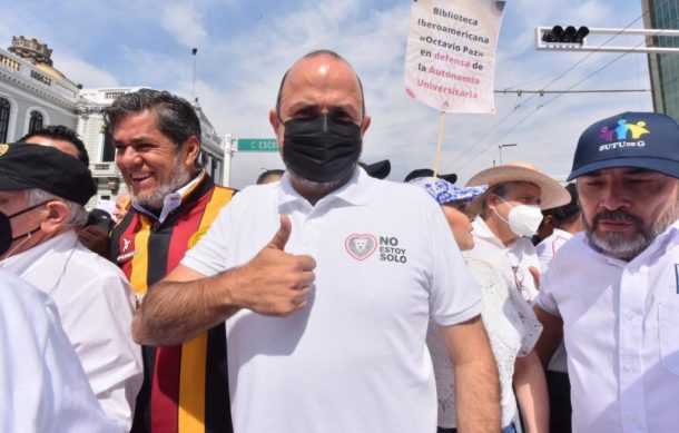 Rector acusa de boicot y enumera algunos incidentes en la megamarcha