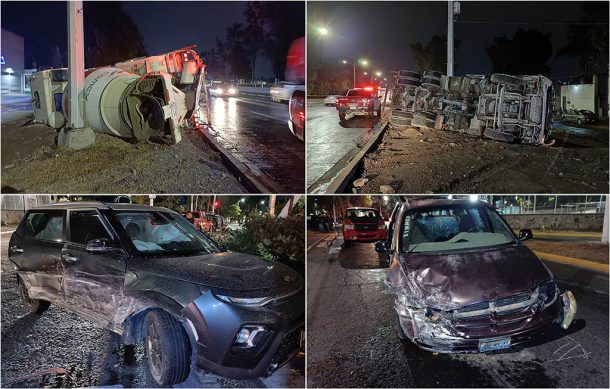 Pavimento mojado causa dos percances viales en Zapopan