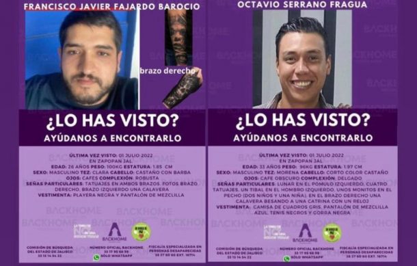 Localizan con vida a jóvenes desaparecidos en Zapopan