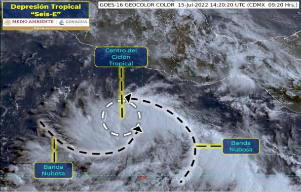 Se forma depresión tropical en el Pacífico