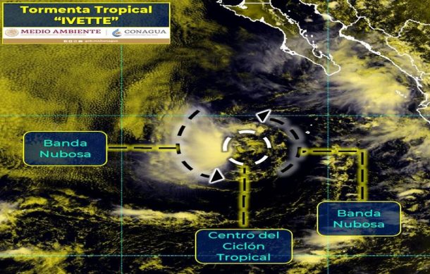 Se forma la tormenta tropical “Ivette” en el Pacífico