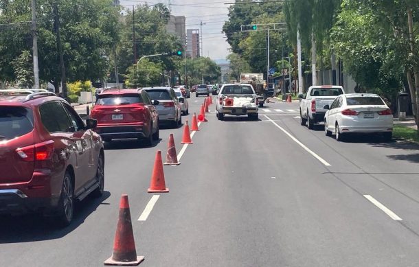 Balizamiento genera caos vial en avenida Vallarta