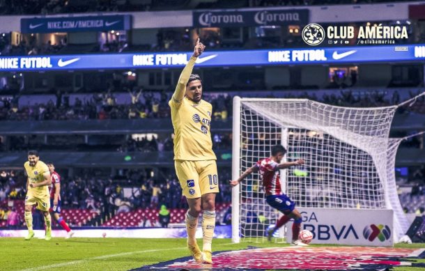 América golea a San Luis y suma ocho triunfos consecutivos