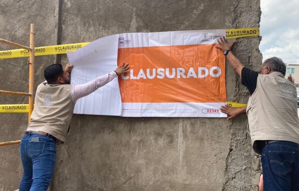 Clausuran obra en Bugambilias tras manifestación