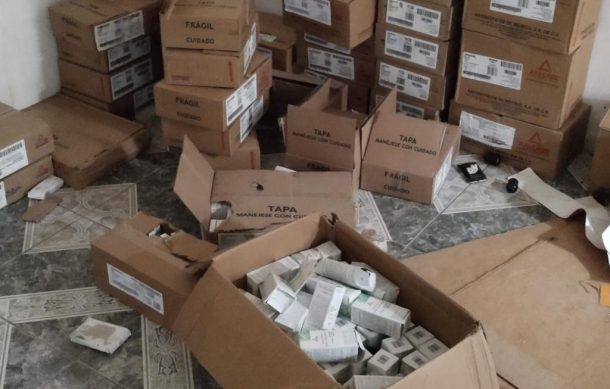 Aseguran casi tres mil cajas de medicinas robadas en Tonalá