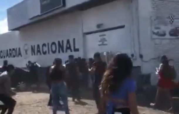 Se manifiestan contra la Guardia Nacional en Ocotlán