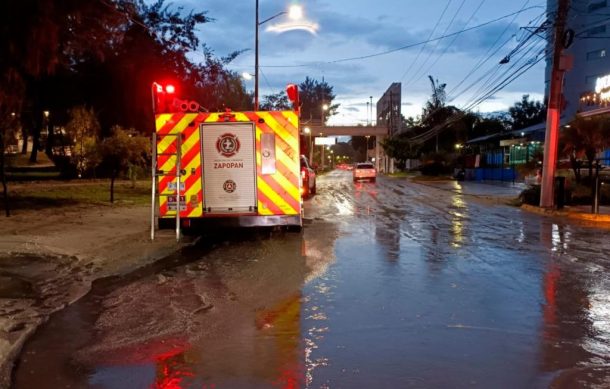 Lluvias dejan afectaciones en Zapopan y GDL