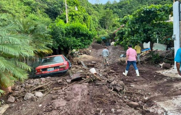 Graves afectaciones dejan lluvias en La Huerta