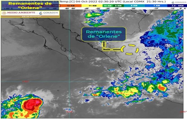 “Orlene” se degrada a baja presión remanente