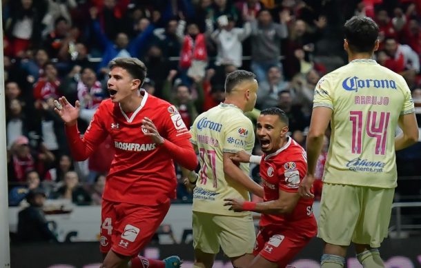 Toluca vence al América 2-1; adiós a 14 juegos sin perder de las Águilas