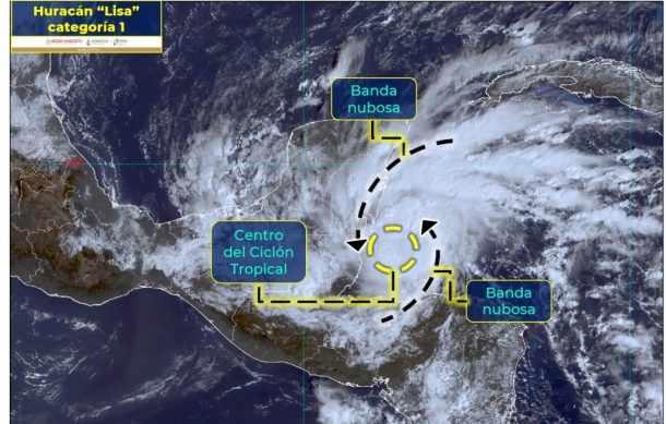 Huracán “Lisa” se localiza al sur de Quintana Roo