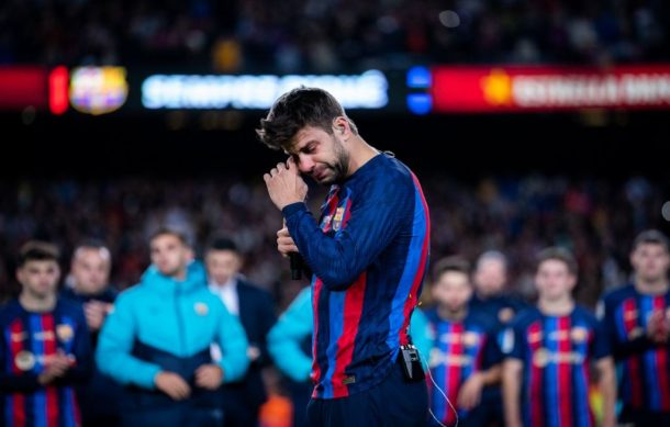 Se despide Piqué del Barcelona entre lágrimas