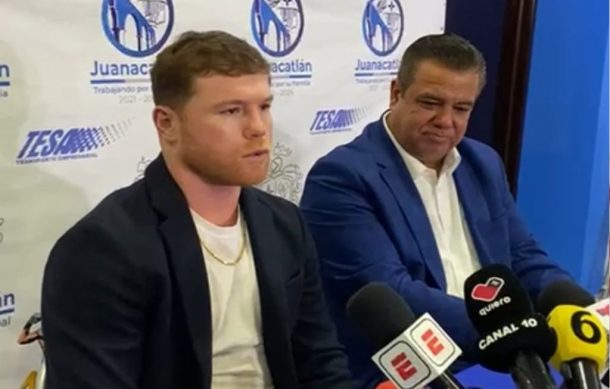 Canelo Álvarez recibe homenaje en Juanacatlán