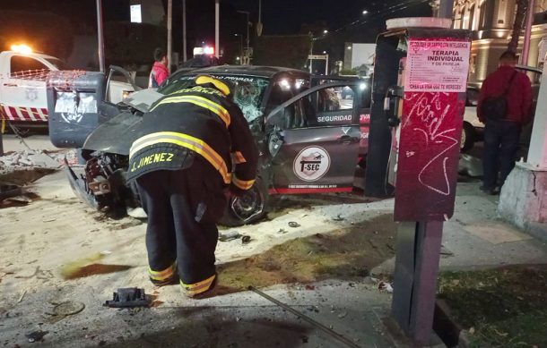 Encontronazo en la avenida Juárez y Enrique Díaz de León esta mañana