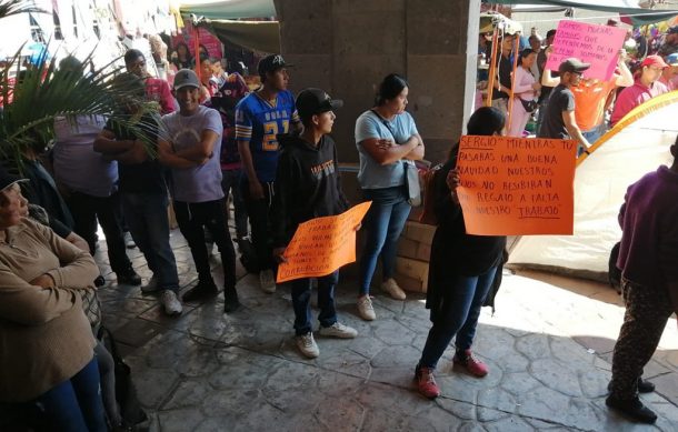 Protestan pepenadores en el Centro de Tonalá