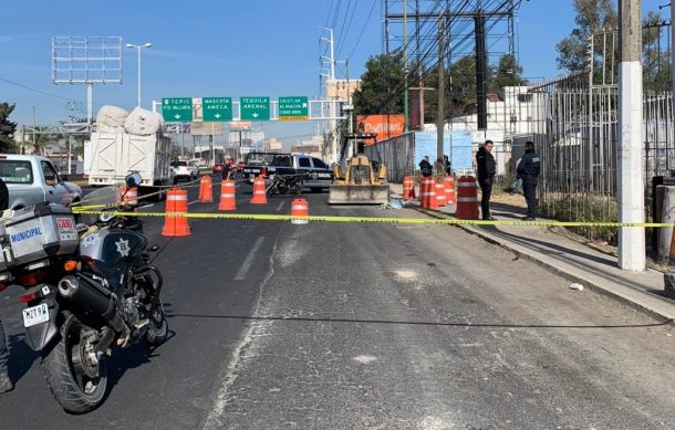 Joven muere atropellado por maquinaria en Zapopan