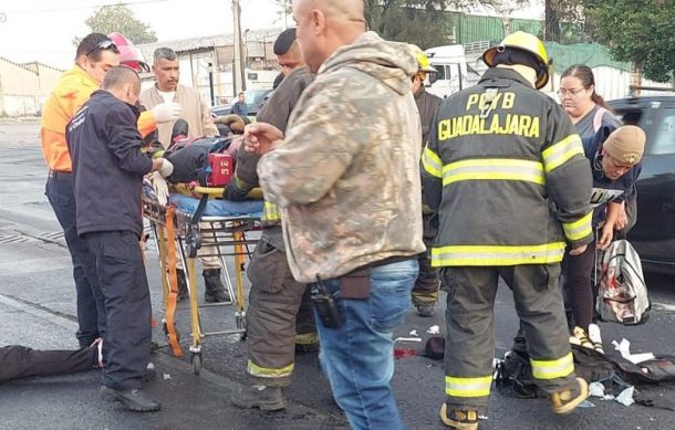 Motociclista arrolla a seis personas en avenida López de Legaspi