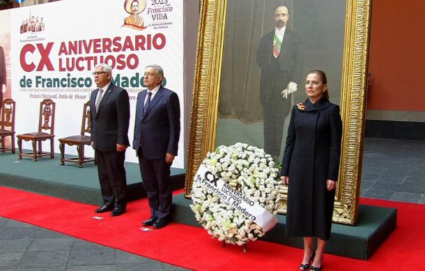 Conmemoran el 110 aniversario luctuoso de Francisco I. Madero