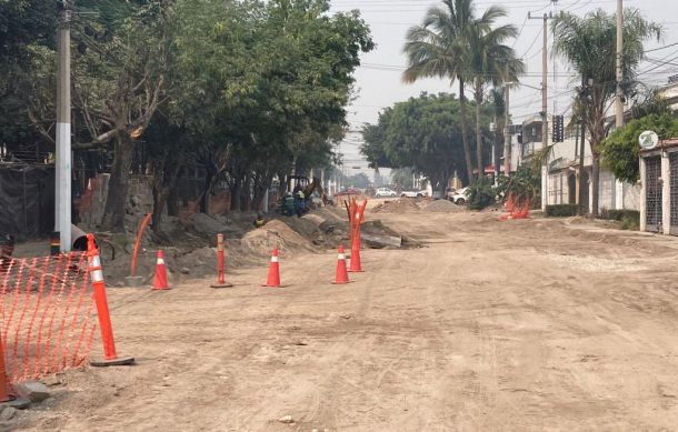 Avanzan lento las obras en avenida Felipe Ruvalcaba de Zapopan