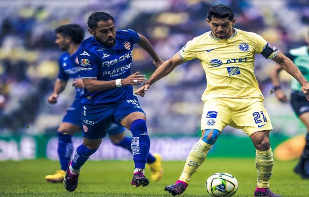 América derrota 2-1 a Necaxa en el Azteca