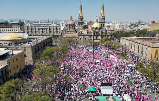 Protesta para defender al INE reúne a 26 mil en Guadalajara