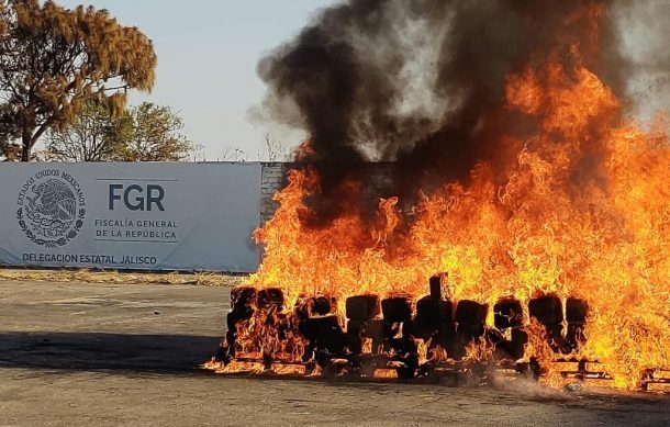 Destruyen drogas aseguradas en operativos en Jalisco