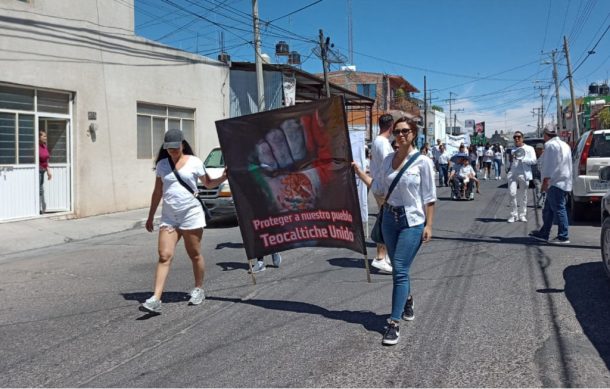 Protestan en Teocaltiche y exigen freno a la violencia