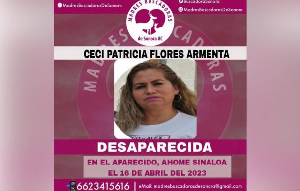 Reportan desaparecida a Ceci Flores, líder de las Madres Buscadoras de Sonora