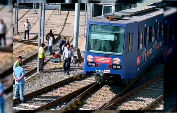 Por falla en vías, suspenden operación de Tren Ligero en estación Periférico Sur